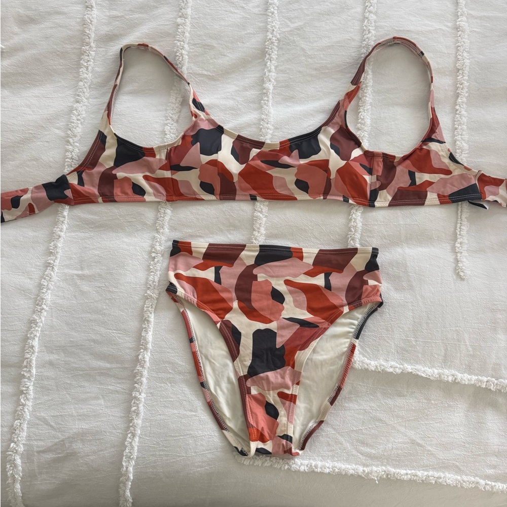Abstract Camouflage Bikini Set